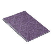 Carnet Papier peint à fleurs mauves 2 (Côté Droit)
