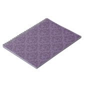 Carnet Papier peint à fleurs mauves 2 (Côté gauche)