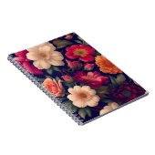 Carnet Papier peint à motifs floraux (Côté Droit)