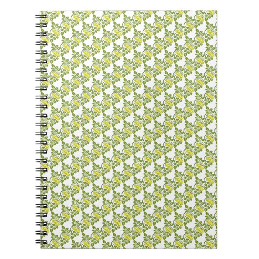 Carnet papier peint damask floral vintage Buttercup (Devant)