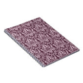 Carnet Papier peint damassé classique et transparent. (Côté Droit)