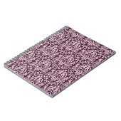 Carnet Papier peint damassé classique et transparent. (Côté gauche)