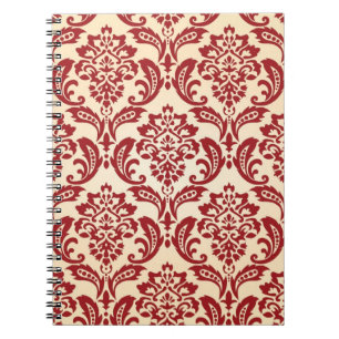 Carnet Papier peint de motif de damassé