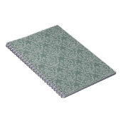 Carnet Papier peint floral vert (Côté Droit)