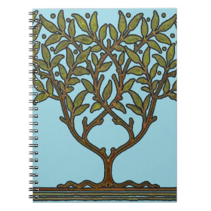 Carnet Papier peint frise d'arbre de William Morris