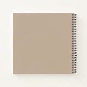 Carnet Papier peint minimal en beige moderne (Dos)