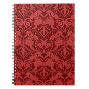 Carnet Papier peint rouge