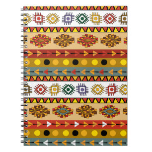 Carnet Papier peint tribal, design artistique ethnique.