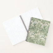 Carnet Papier peint tulipe classique vert de William Morr (Intérieur)