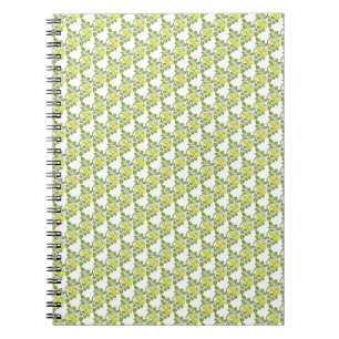 Carnet Papier peint vintage Floral Buttercup damassé