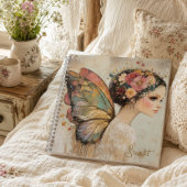 Carnet Papier Personnalisé Bohème Papillon Féerique Paste