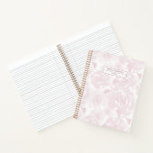 Carnet Papier personnalisé des Roses d'aquarelle rose pâl (Intérieur)