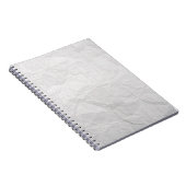 Carnet Papier ridé blanc texture mignonne (Côté Droit)