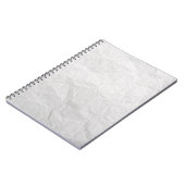 Carnet Papier ridé blanc texture mignonne (Côté gauche)