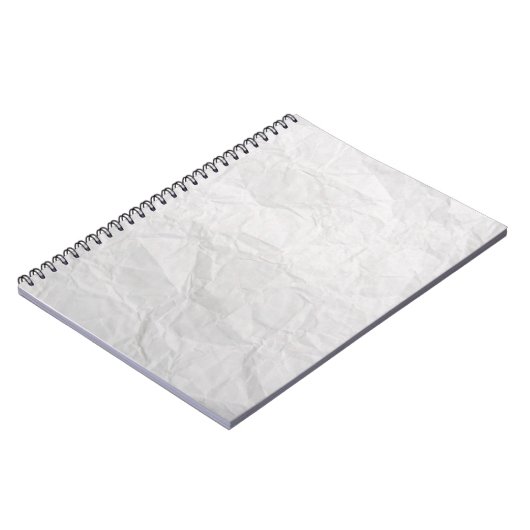 Carnet Papier ridé blanc texture mignonne (Côté gauche)