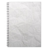 Carnet Papier ridé blanc texture mignonne (Devant)