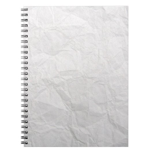Carnet Papier ridé blanc texture mignonne (Devant)