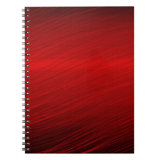Carnet Papier rouge rubis brillant (Devant)