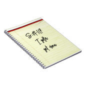 Carnet Papier scolaire ligné jaune (Côté Droit)