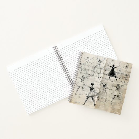 Carnet Papier Vintage Modes de danse (Intérieur)