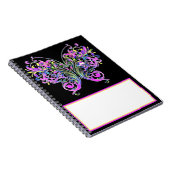 Carnet papillon à dentelle pourpre (Côté Droit)