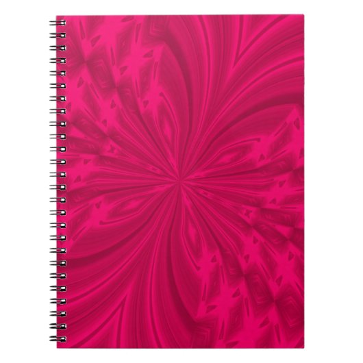 Carnet Papillon Abstrait rose framboise (Devant)