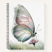 Carnet Papillon Aquarelle Delicate (Devant)