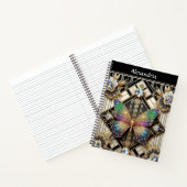 Carnet Papillon Arc-en-Ciel Art Déco (Intérieur)