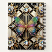 Carnet Papillon Arc-en-Ciel Art Déco (Dos)