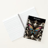 Carnet Papillon Arc-en-ciel Art Déco (Intérieur)