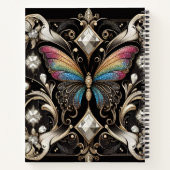 Carnet Papillon Arc-en-ciel Art Déco (Dos)