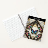 Carnet Papillon Arc-en-ciel Art Déco (Intérieur)