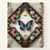 Carnet Papillon Arc-en-ciel Art Déco (Dos)
