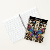 Carnet Papillon Arc-en-ciel Art Déco (Intérieur)