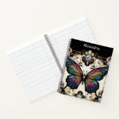 Carnet Papillon Arc-en-ciel Art Déco (Intérieur)