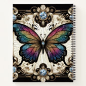 Carnet Papillon Arc-en-ciel Art Déco (Dos)