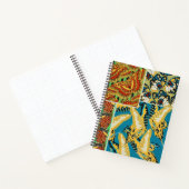 Carnet Papillon Art Déco Jaune et Turquoise Vibrants (Intérieur)