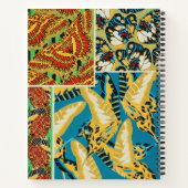 Carnet Papillon Art Déco Jaune et Turquoise Vibrants (Dos)