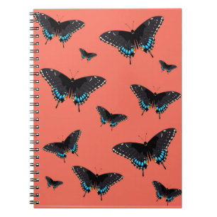 Carnet Papillon Art Monarque Imprime Pink Butterfly Trans