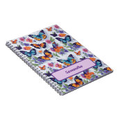 Carnet Papillon aux ailes claires et belles qui voltigent (Côté Droit)