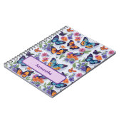 Carnet Papillon aux ailes claires et belles qui voltigent (Côté gauche)