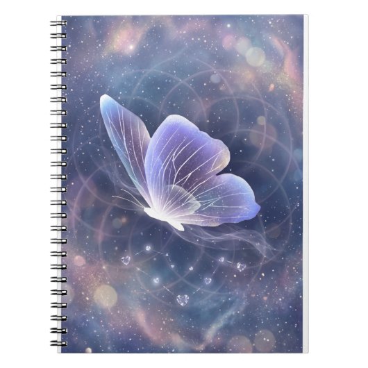 Carnet Papillon Blanc de Manifestation Éternelle (Devant)
