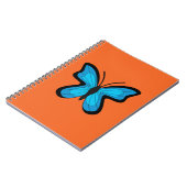 Carnet Papillon Bleu (Côté gauche)