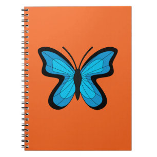 Carnet Papillon bleu