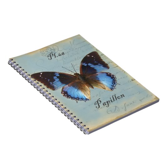 Carnet Papillon bleu (Côté Droit)