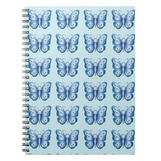 Carnet Papillon bleu (Devant)