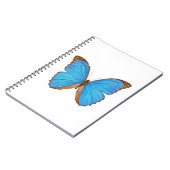 Carnet Papillon bleu de Morpho (Menelaus Morpho bleu, (Côté gauche)