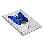 Carnet Papillon bleu mannequin (Côté Droit)