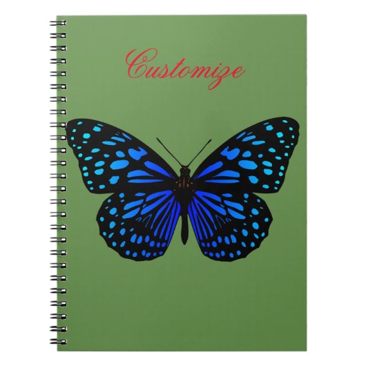 Carnet Papillon bleu Thunder_Cove (Devant)