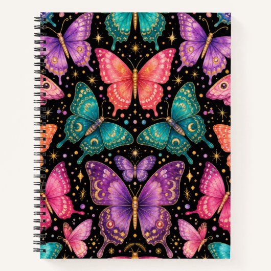 Carnet Papillon Céleste Coloré (Devant)